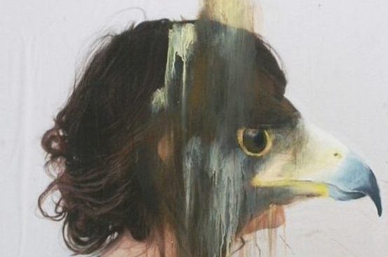 Charlotte Caron, eagle, fotografia e acrilico, 90x90 cm, 2011